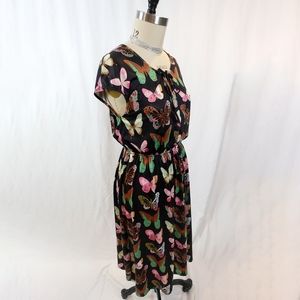 Liza Luxe Butterfly Print Jersey Dress